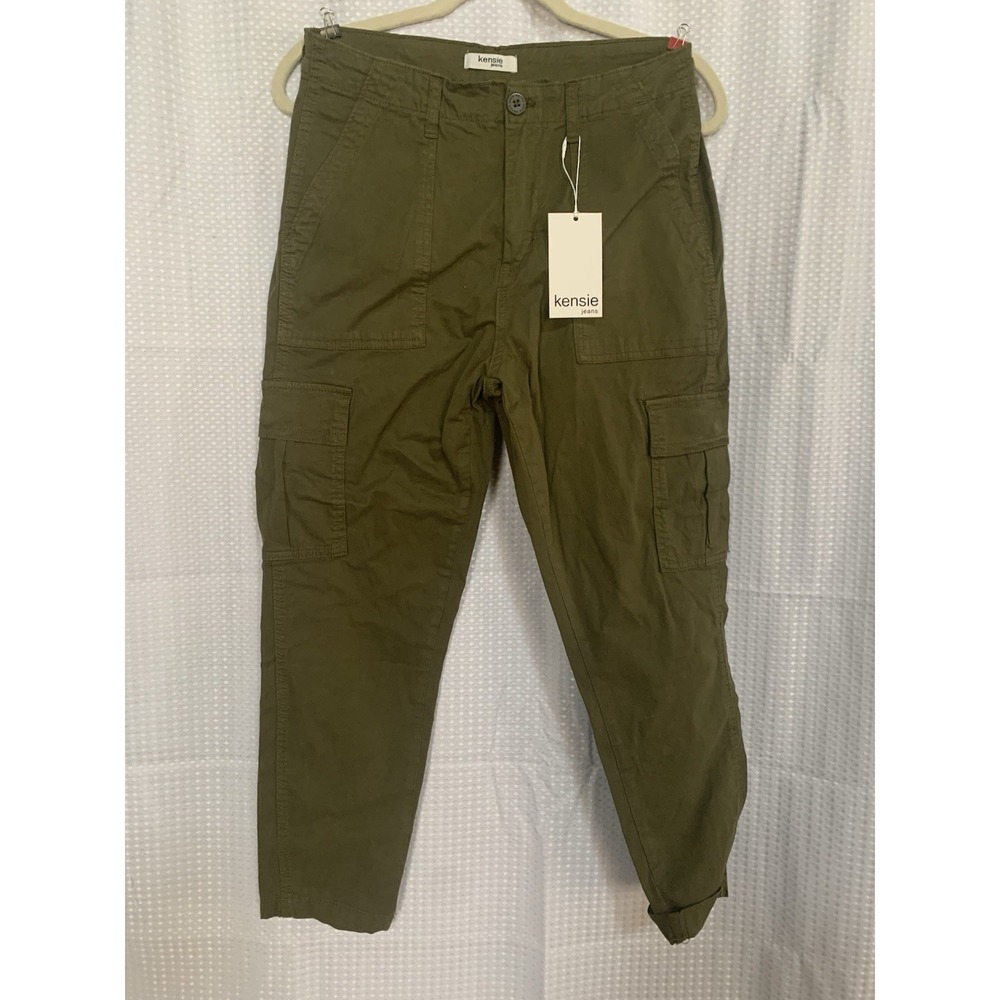 Kenzie Womens Jeans Green‎ Cargo Pants Size 4/27